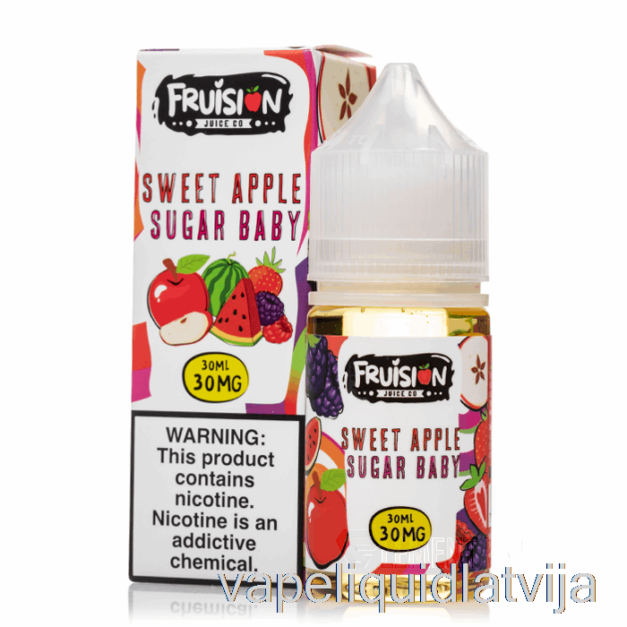 Saldais ābols Cukurs Baby - Fruision Salts - 30ml 30mg Vape šķidrums